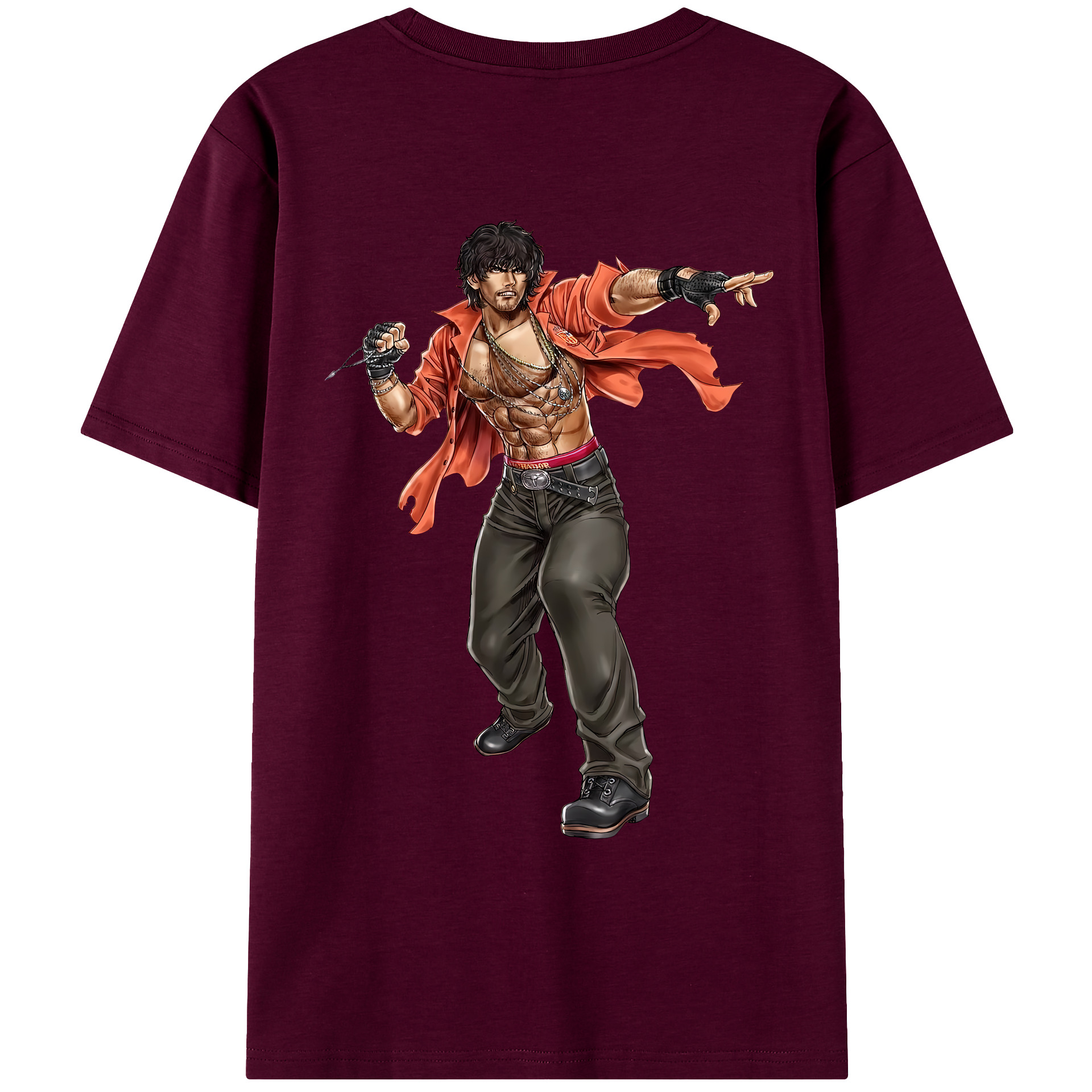 （画像用） 北斗の拳 Fist of the North Star レディース半袖Tシャツ(バックプリント)